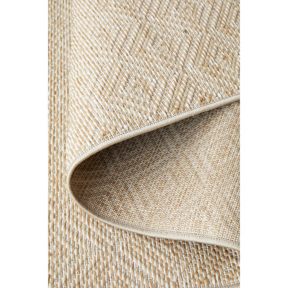 natural brown hallway diamond design indoor outdoor rug detail image - House