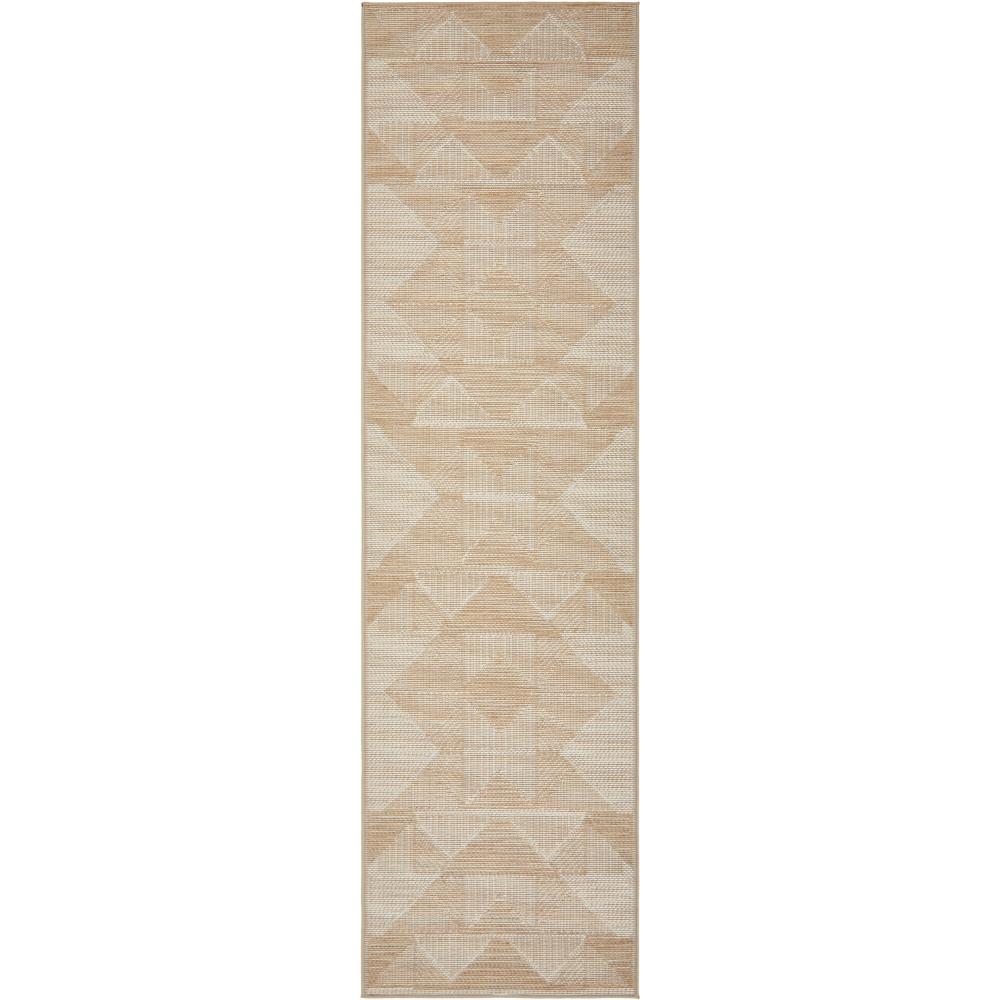 Rug Culture Patio Rico Runner - Natural Brown Geometric - House