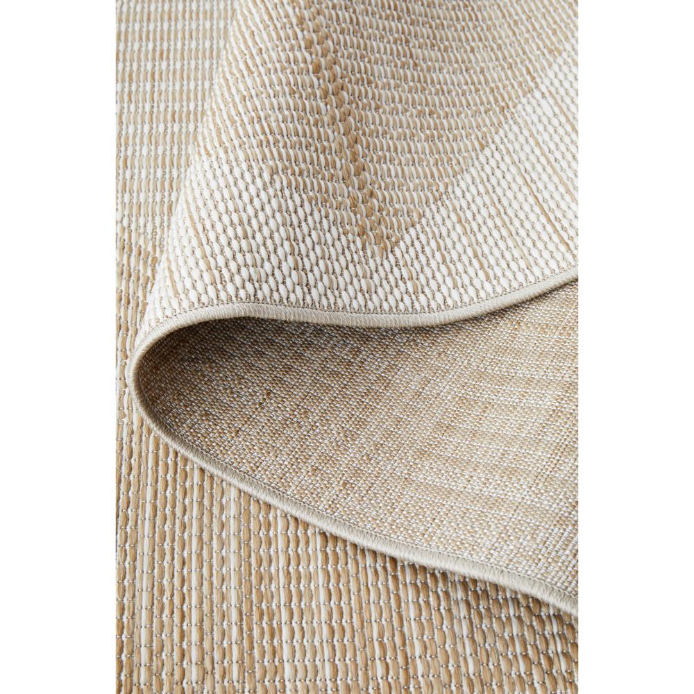 Natural Brown geometric hallway floor runner rug detail image - House