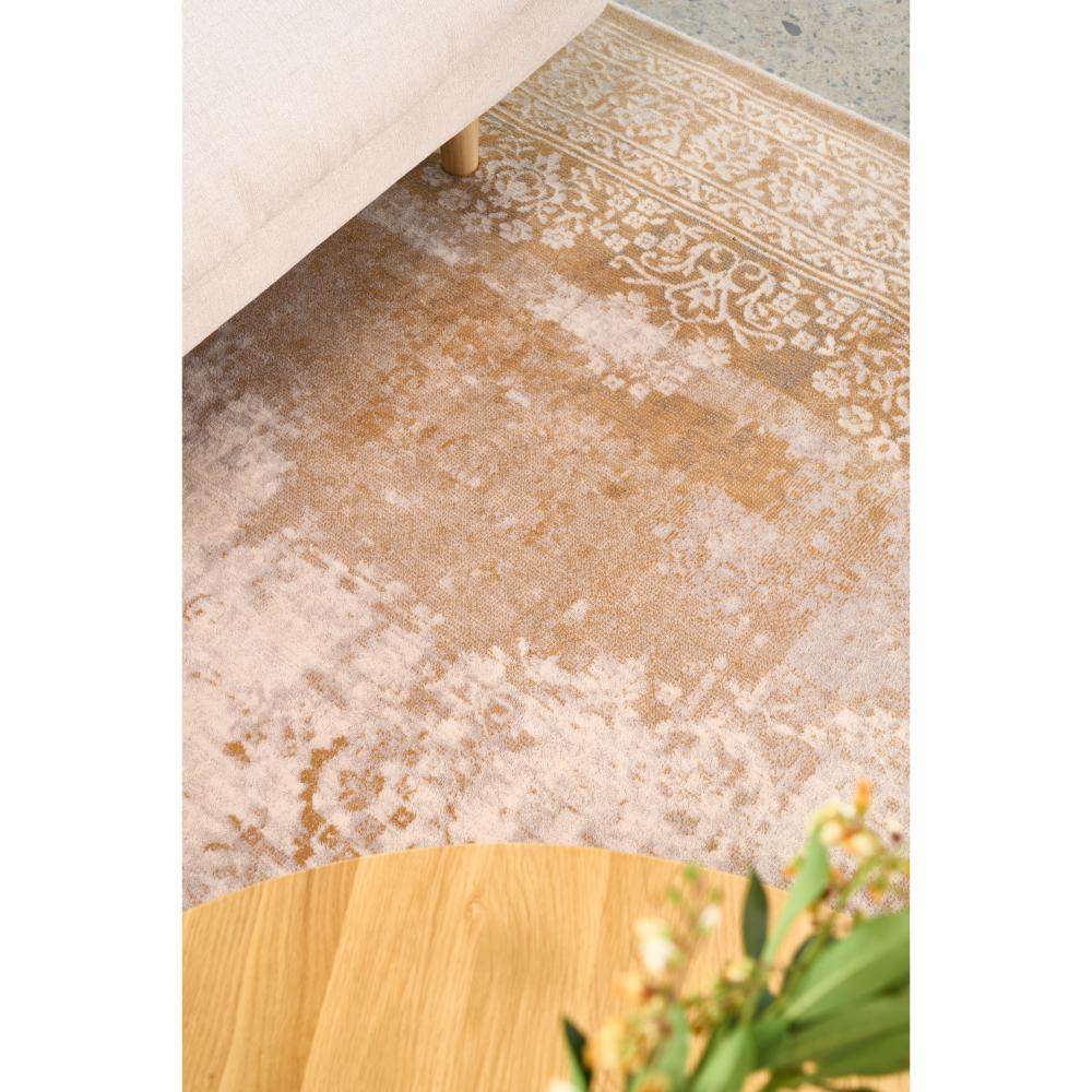 washed look Natural colour Wool Rug - House