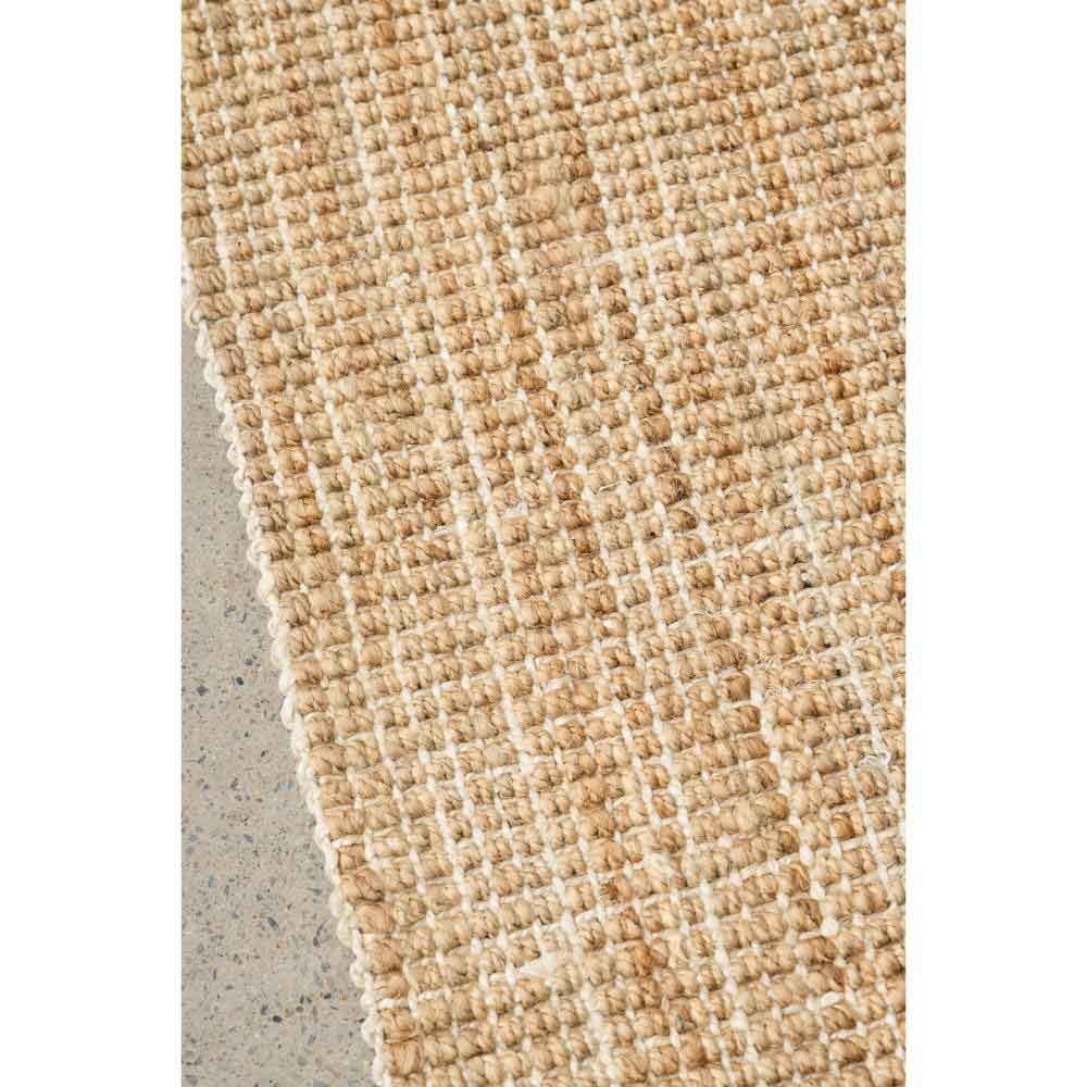 Natural brown jute rug detail image - House