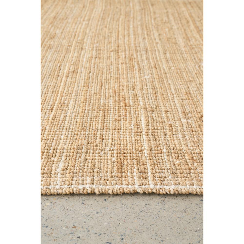 Natural brown jute rug detail image - House