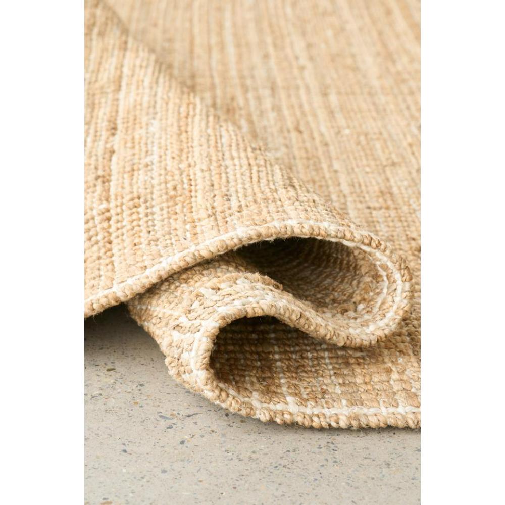 Natural brown jute hampton floor runner detail image - House