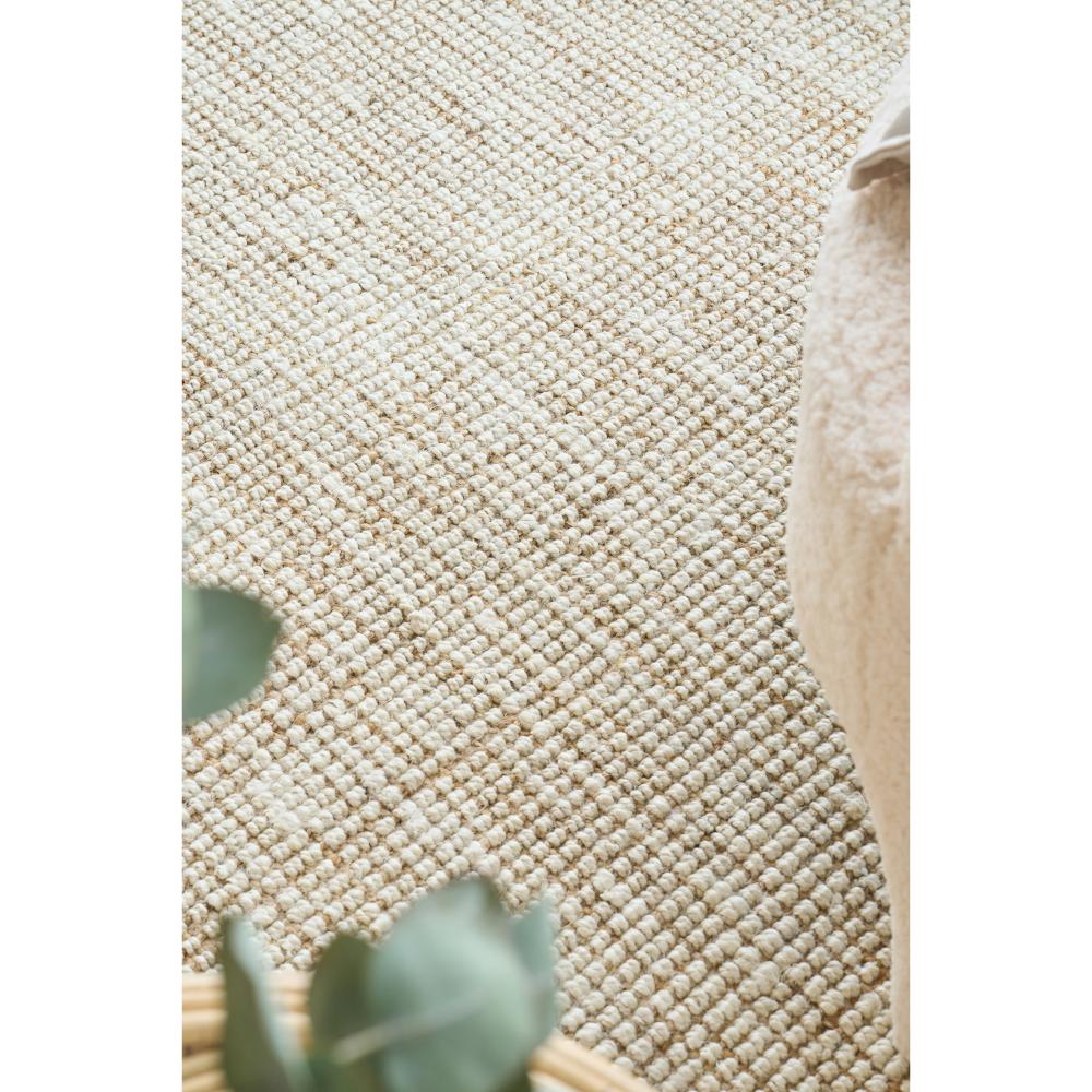 Cream white jute rug detail image - House