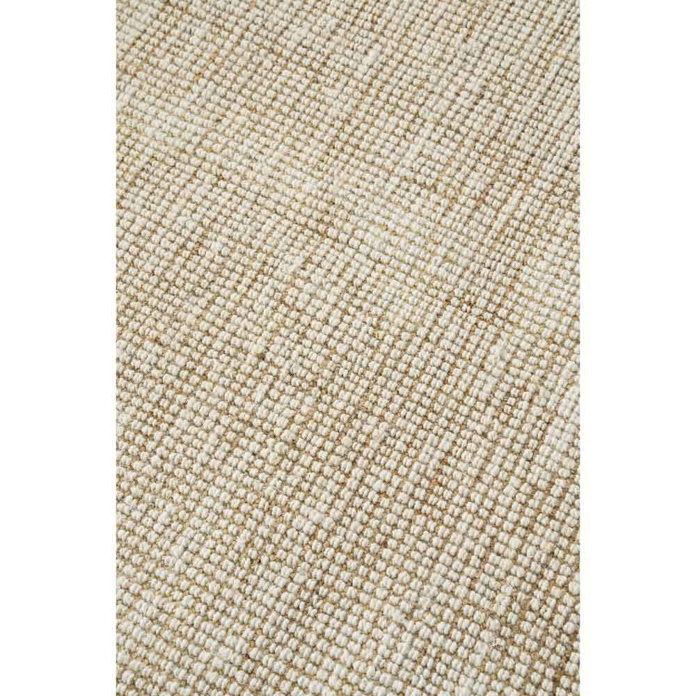 Cream white jute rug detail image - House