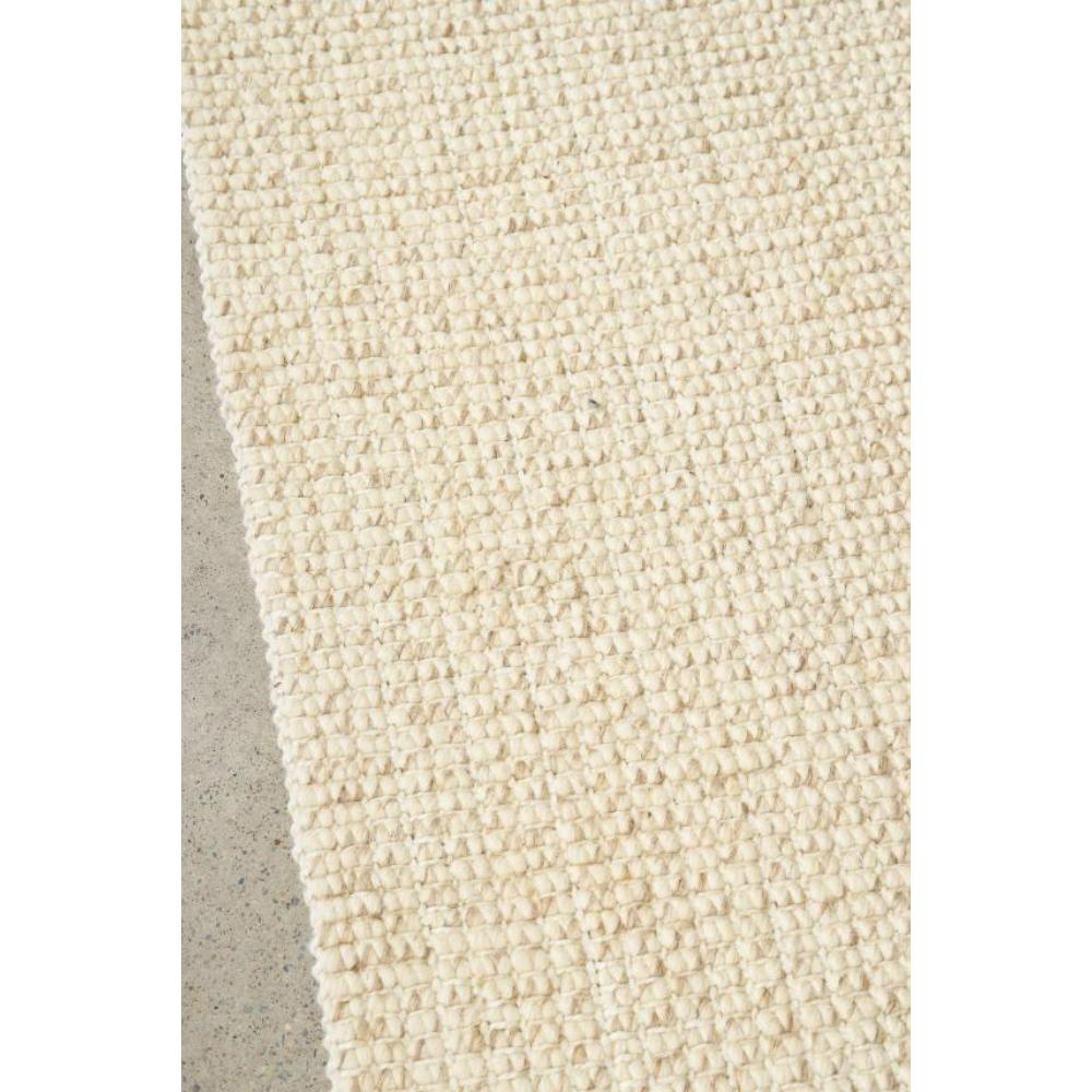 cream beige Hamptons style jute wool rug detail image - House