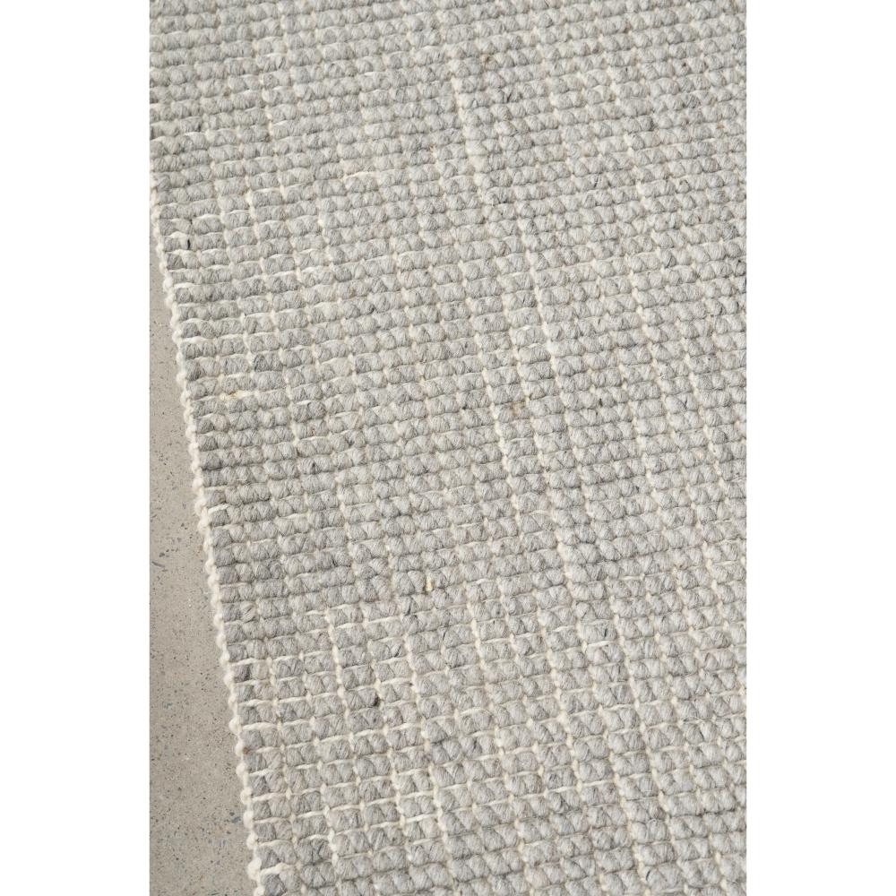 grey Hamptons style jute wool rug detail image - House