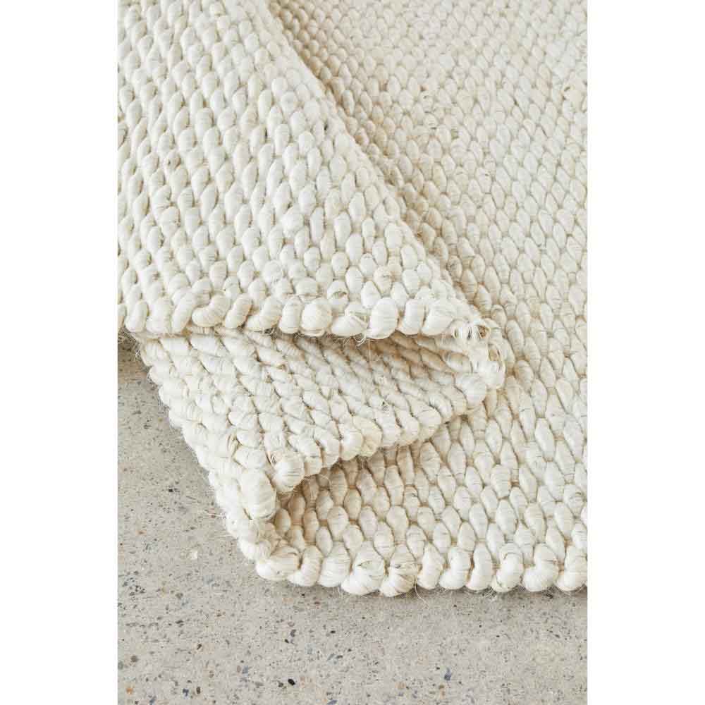 cream white Jute Hampton Rug detail image - House