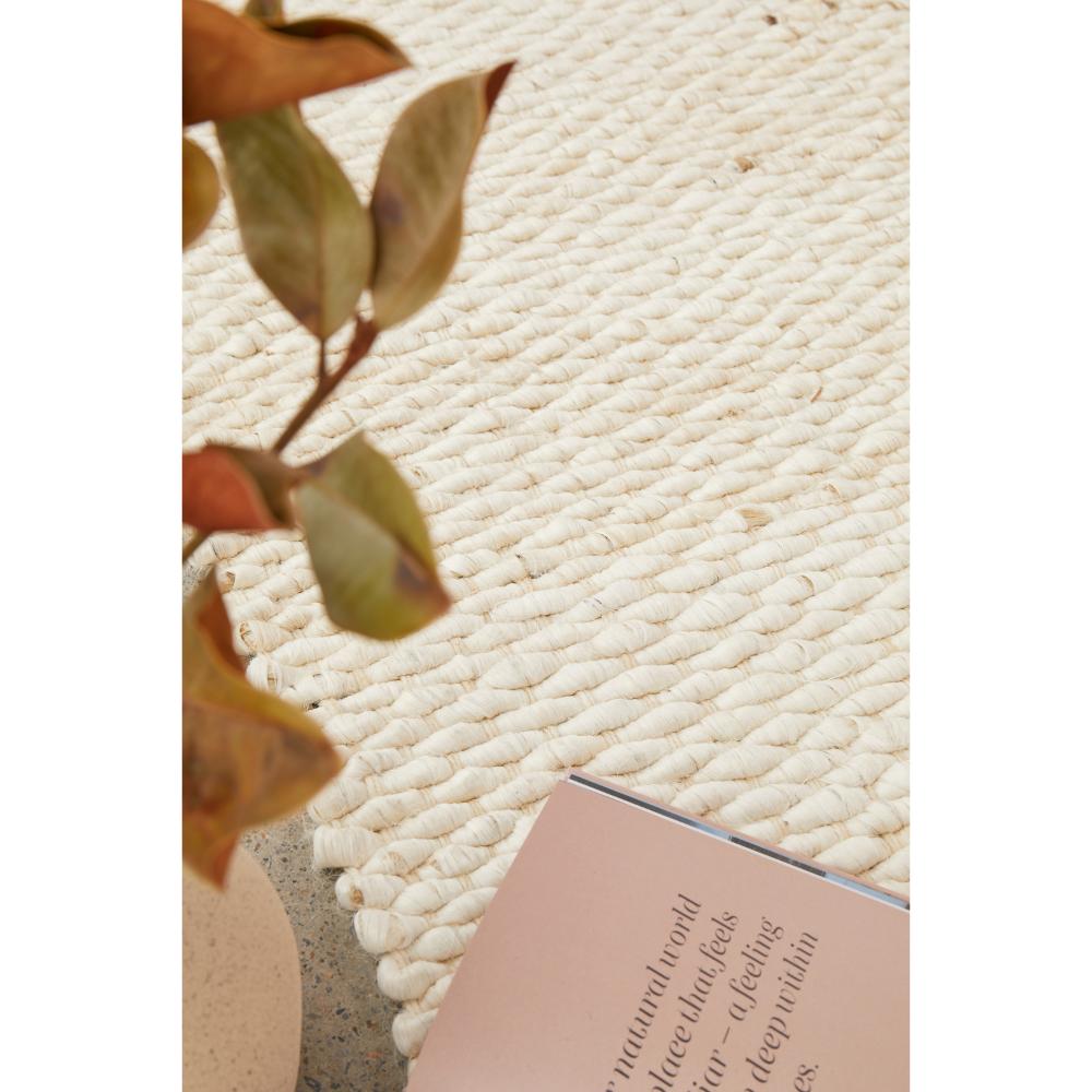 cream white Jute Hampton Rug detail image - House