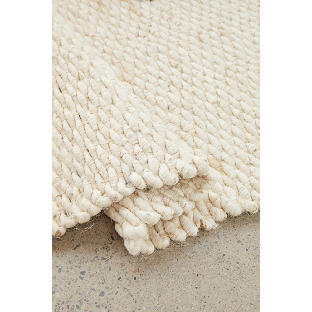 cream white Jute Hampton Rug detail image - House
