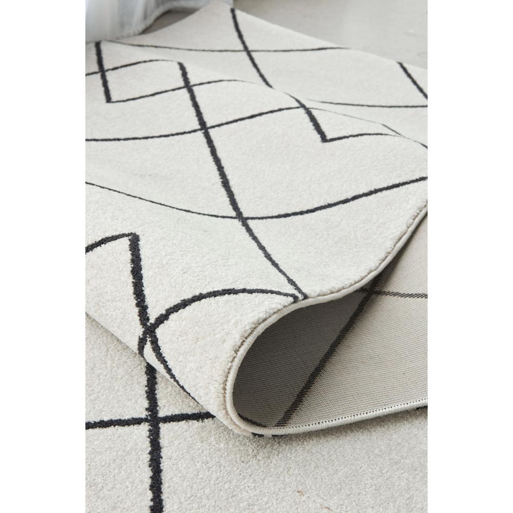 grey modern abstract floor runner detail image - House