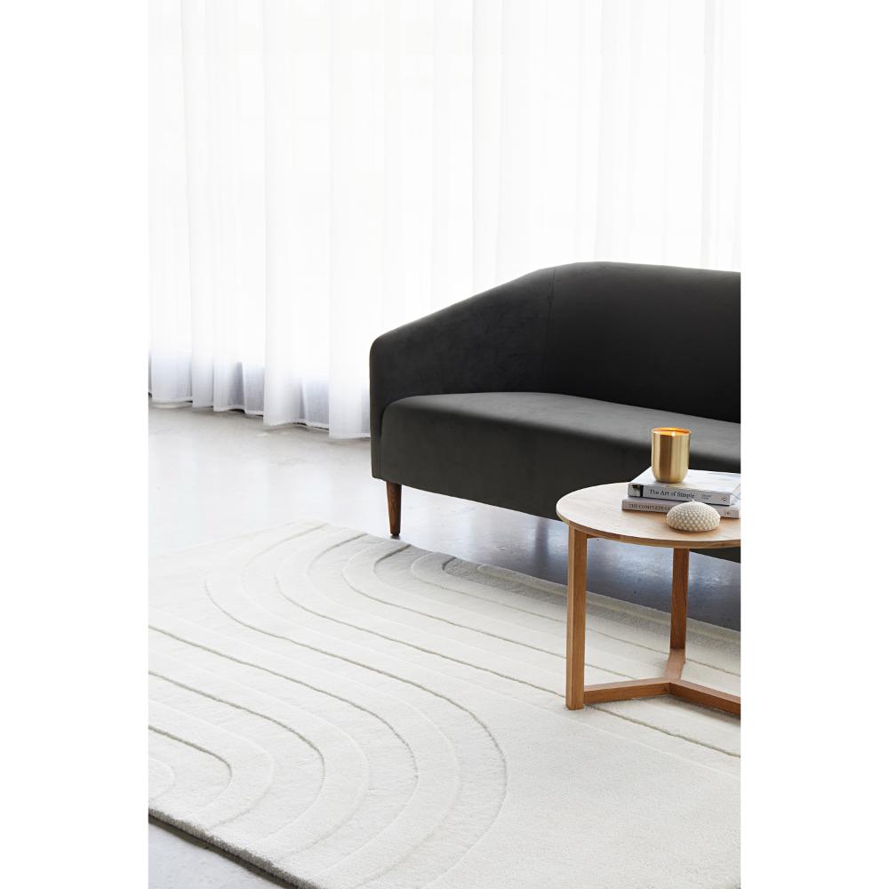 Rug Culture Summit Trail Rug White in a sitting room at House