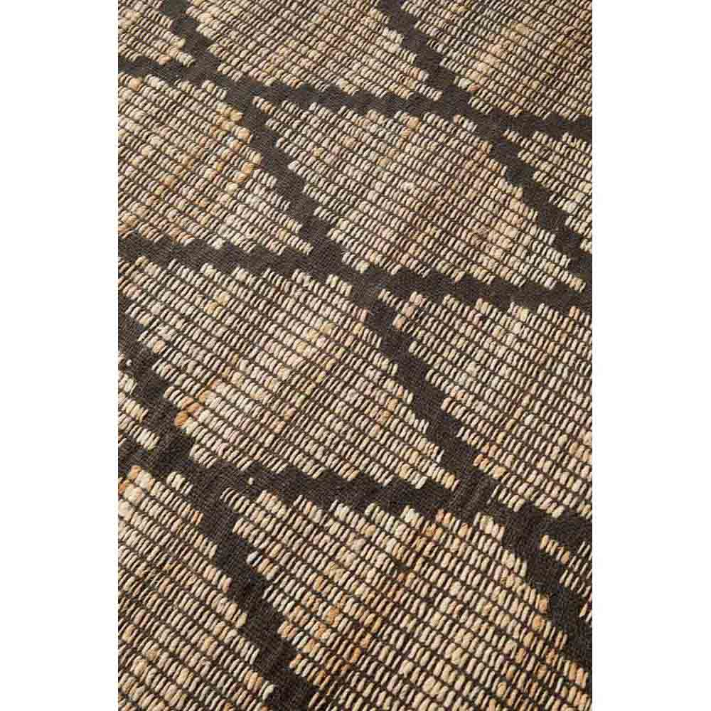 brown diamond patterned jute bohemian Hampton rug - House