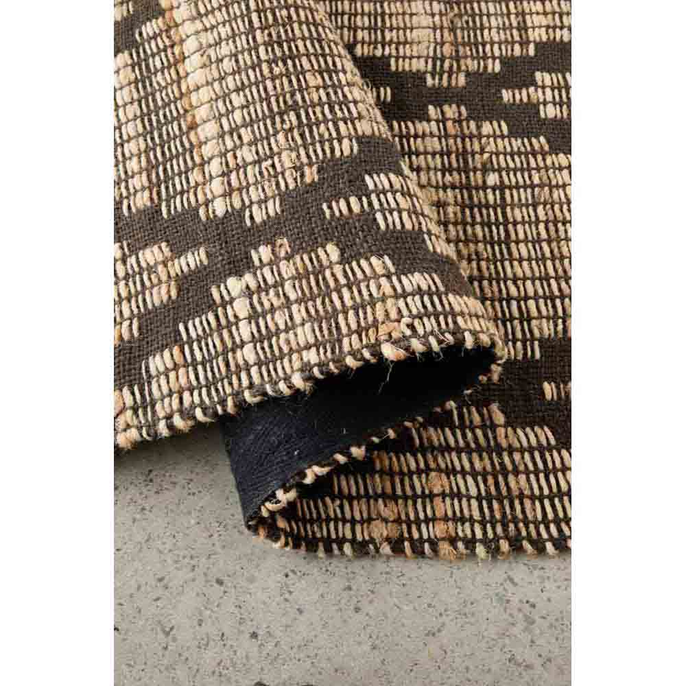 brown diamond patterned jute bohemian Hampton rug - House