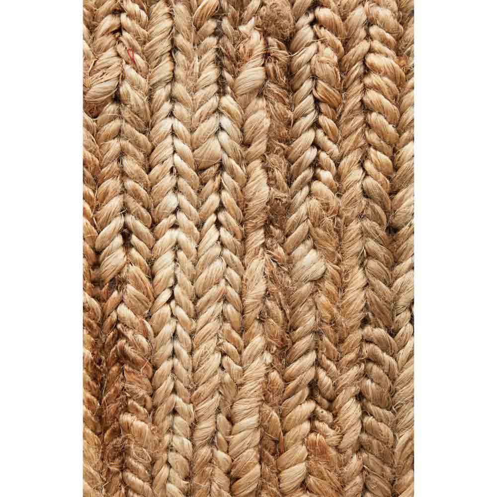 natural brown beige jute rug detail image - House