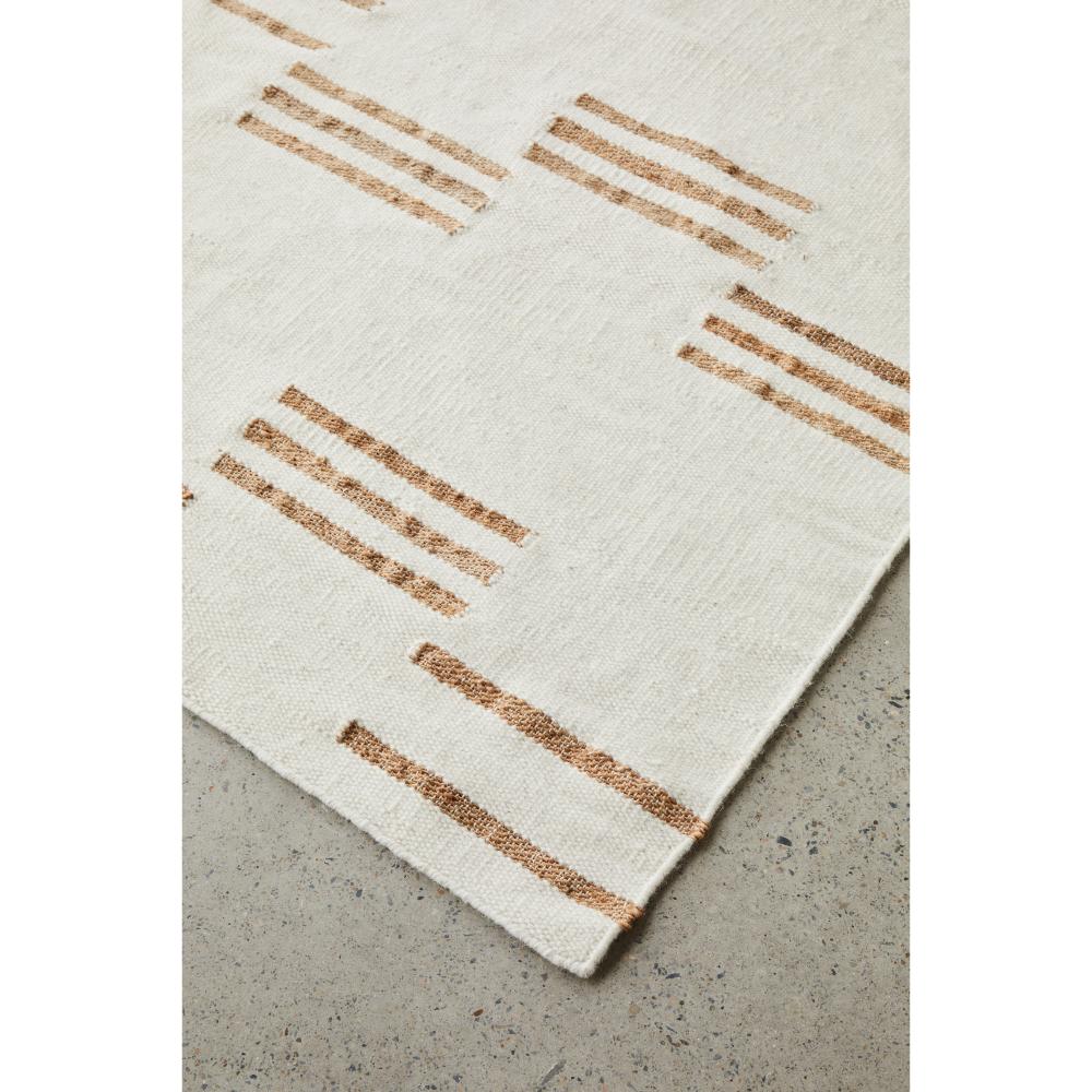 beige wool jute modern Hampton rug detail image - House