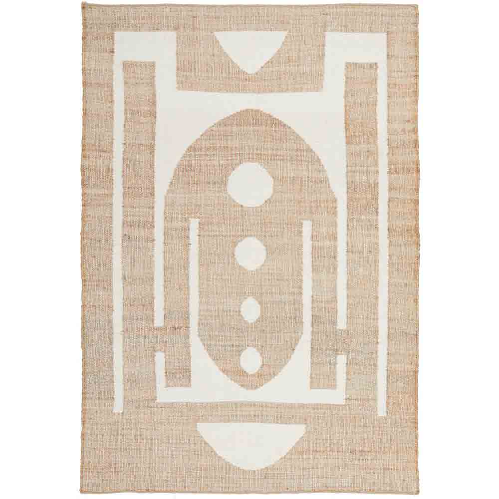 Rug Culture Sahara Zelda Rug Natural -Wool Jute Boho rug - House