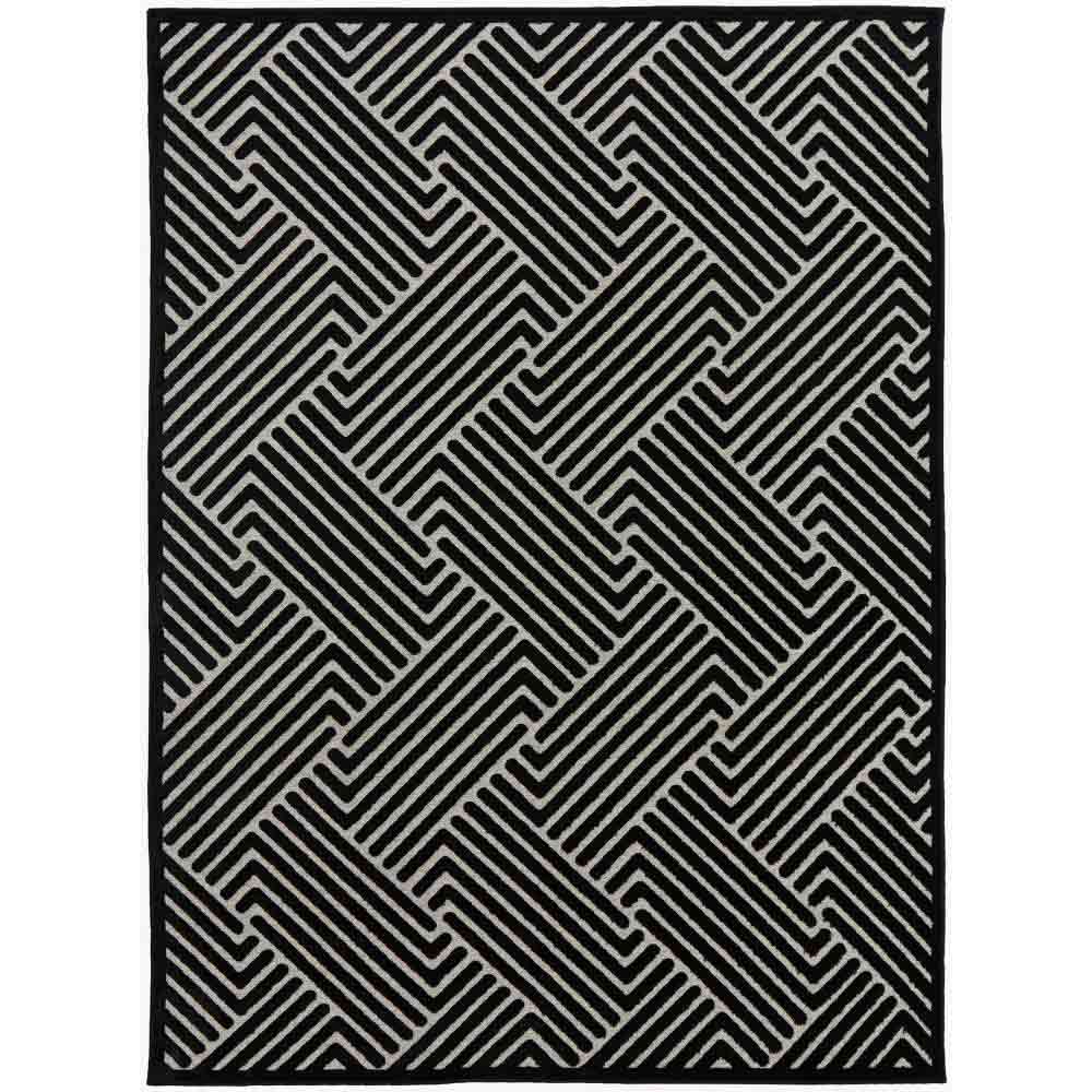 Rug Culture York Cindy Rug black and gold chevron - House