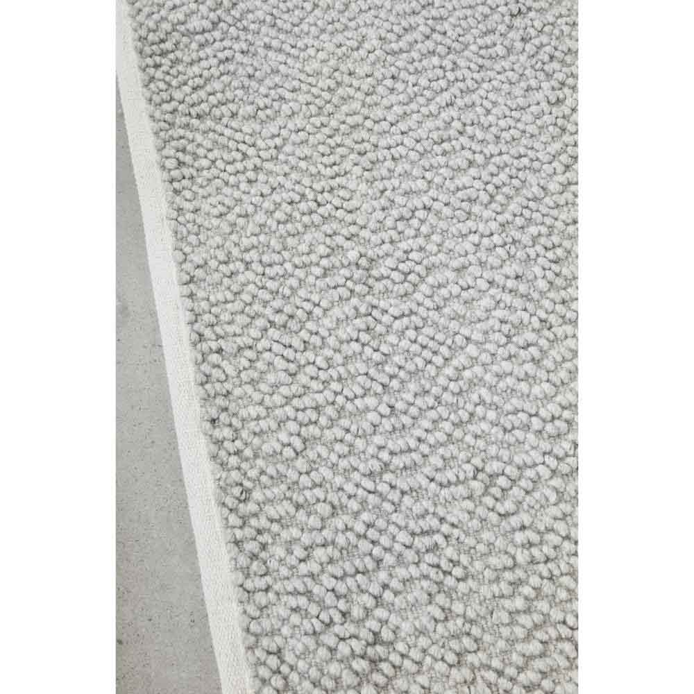 Grey boucle rug detail image - House