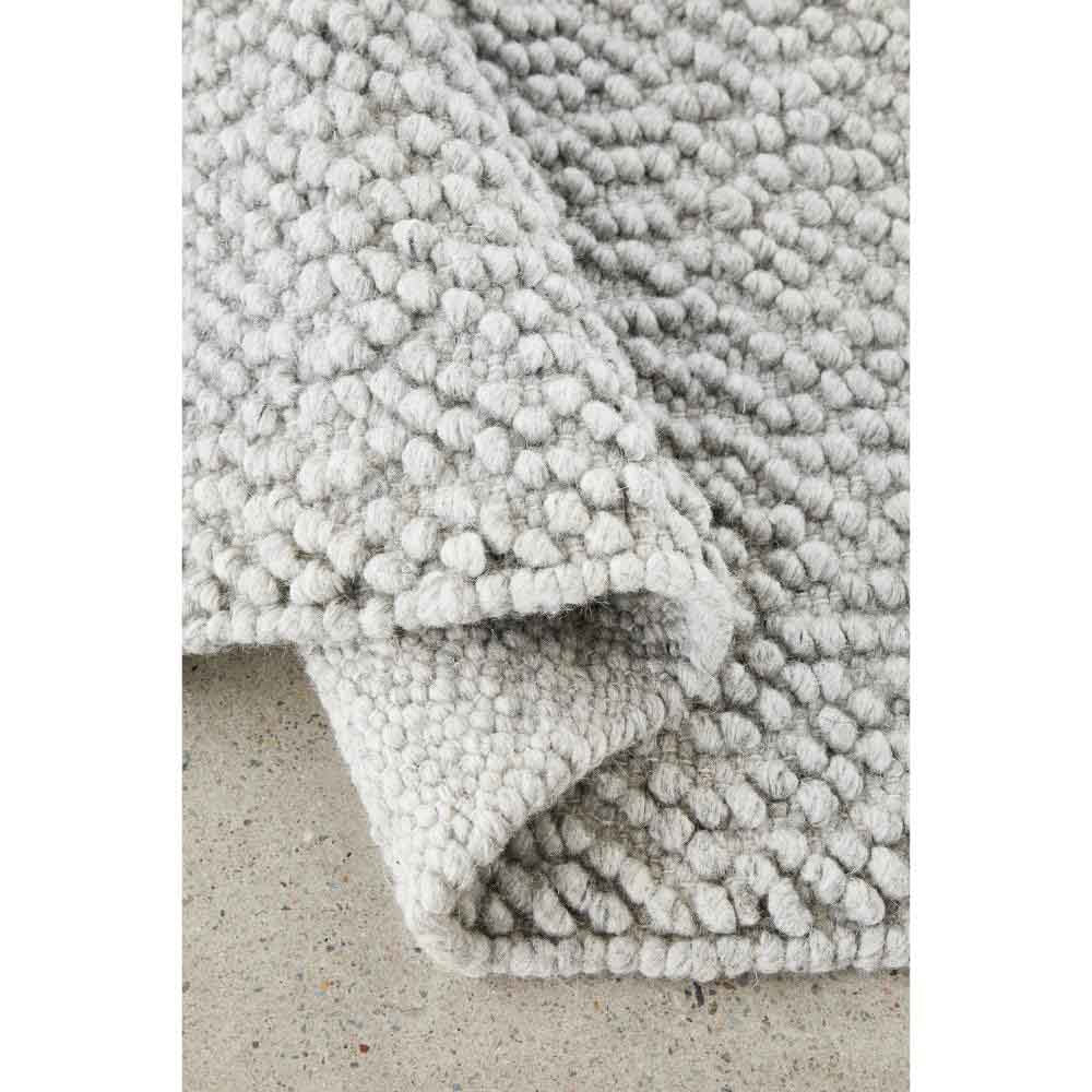 Grey boucle rug detail image - House