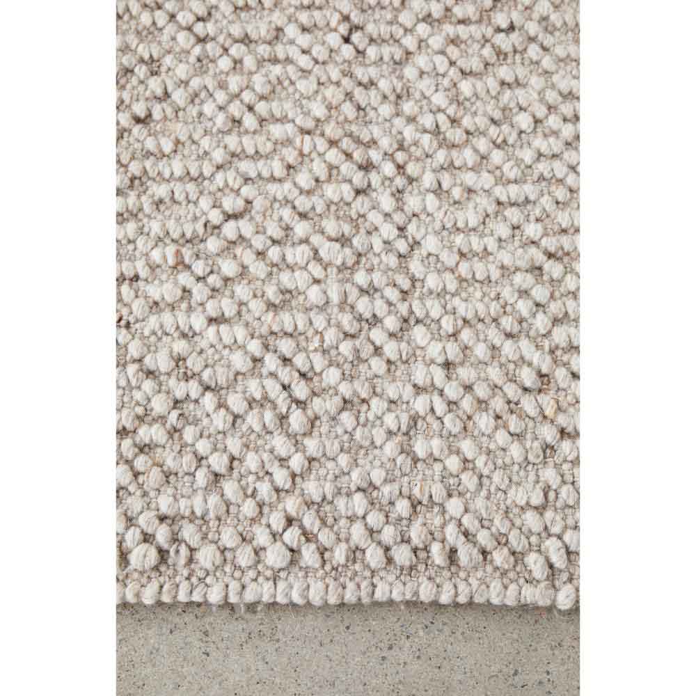 Natural beige boucle rug detail image - House