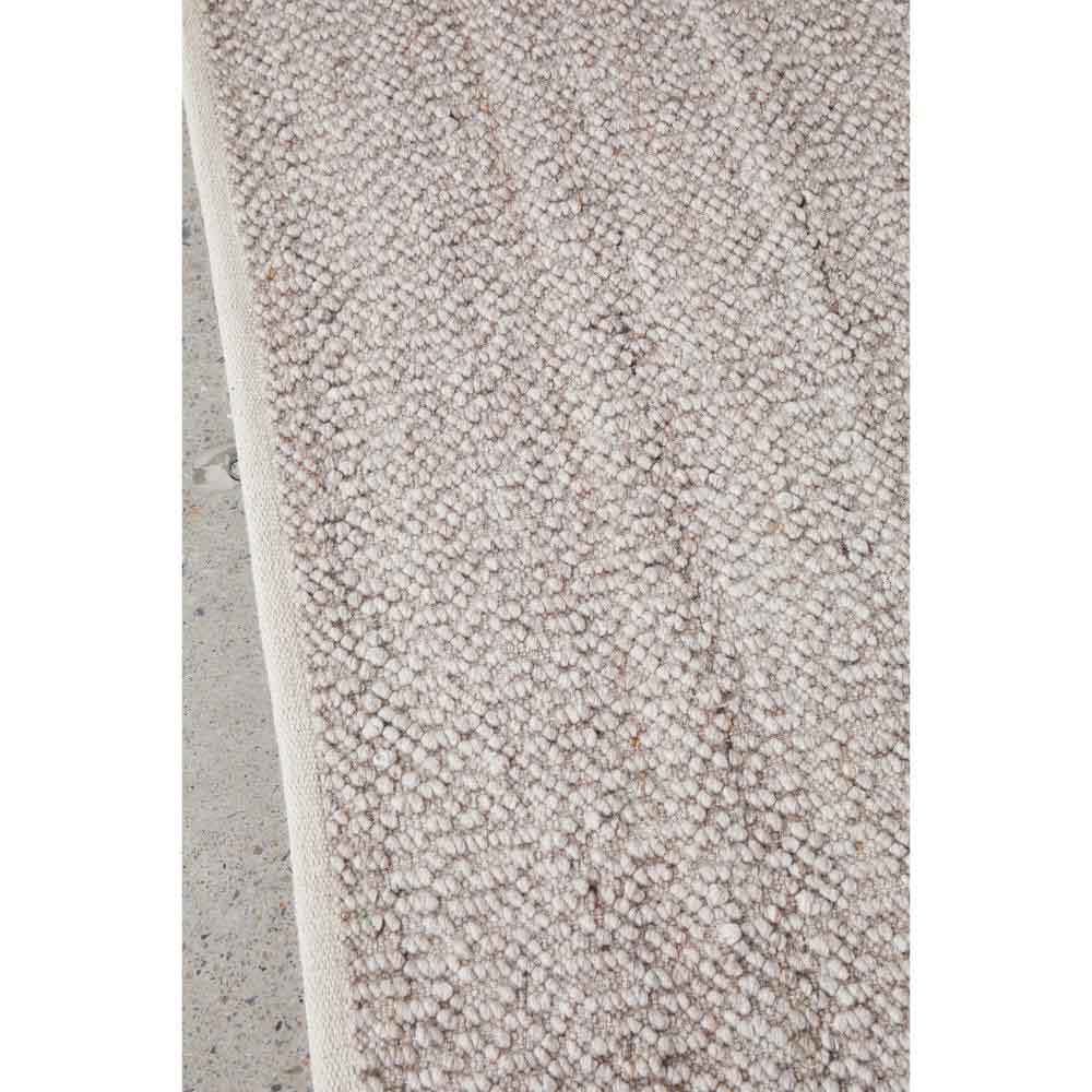 Natural beige boucle rug detail image - House