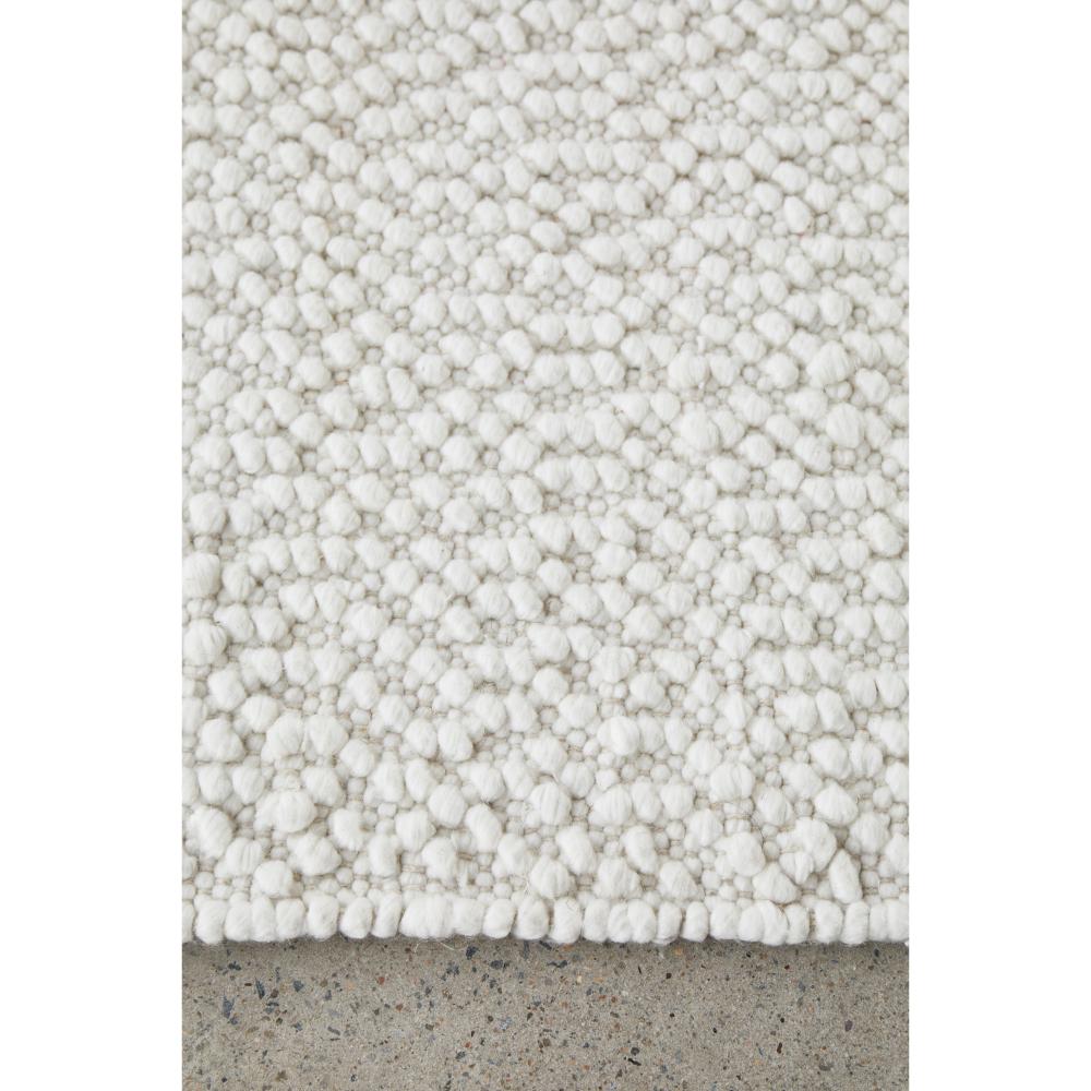 White boucle rug detail image - House