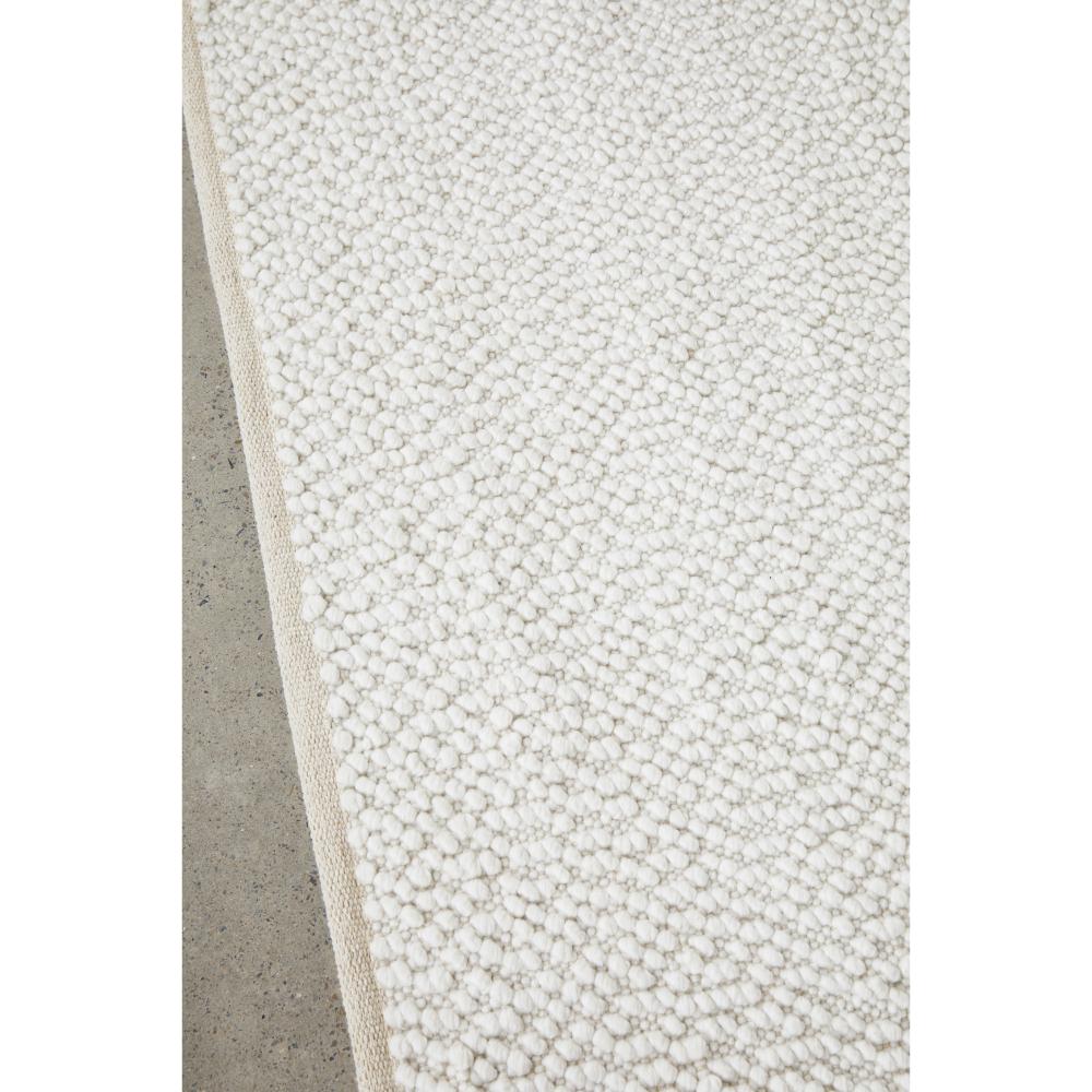 White boucle rug detail image - House
