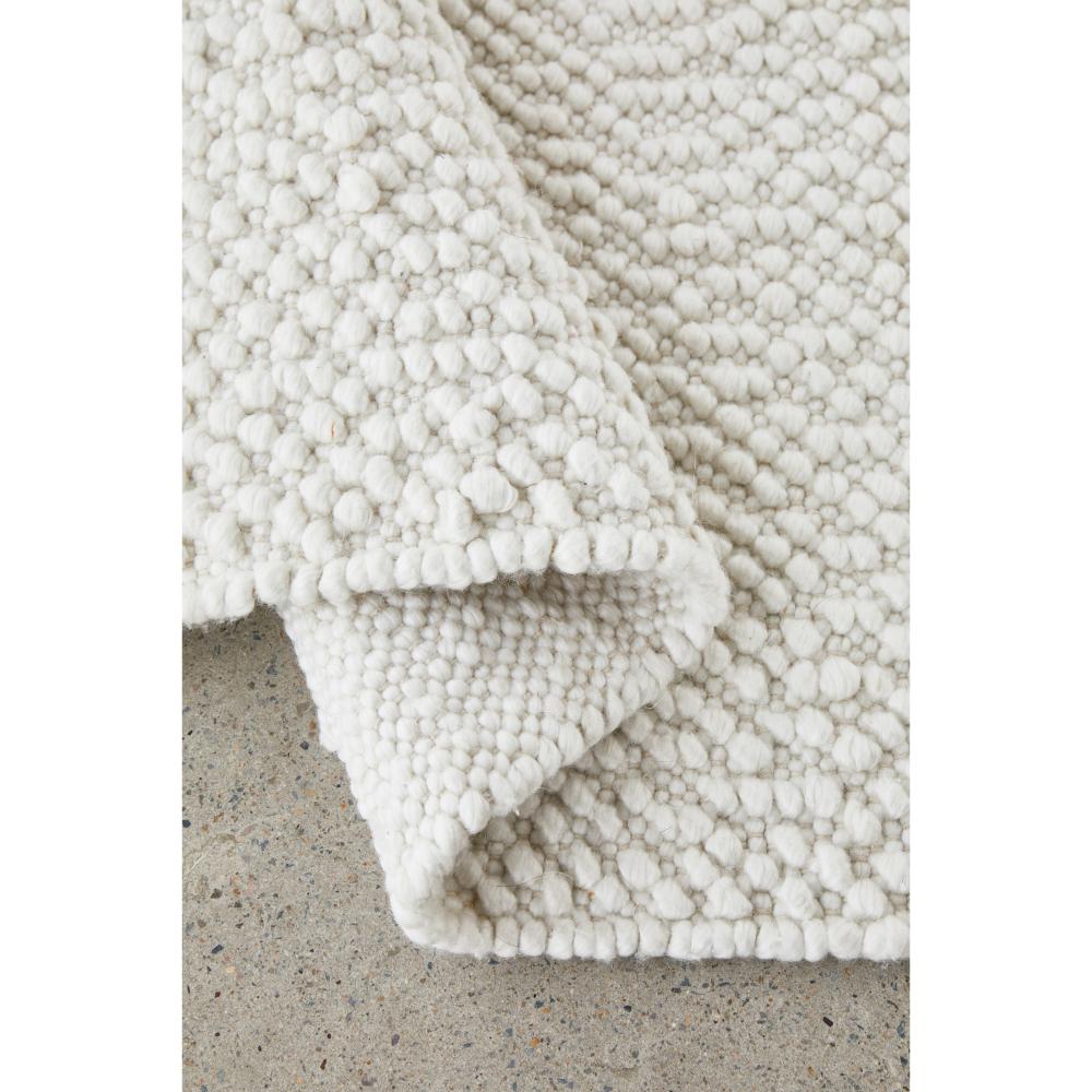 White boucle rug detail image - House