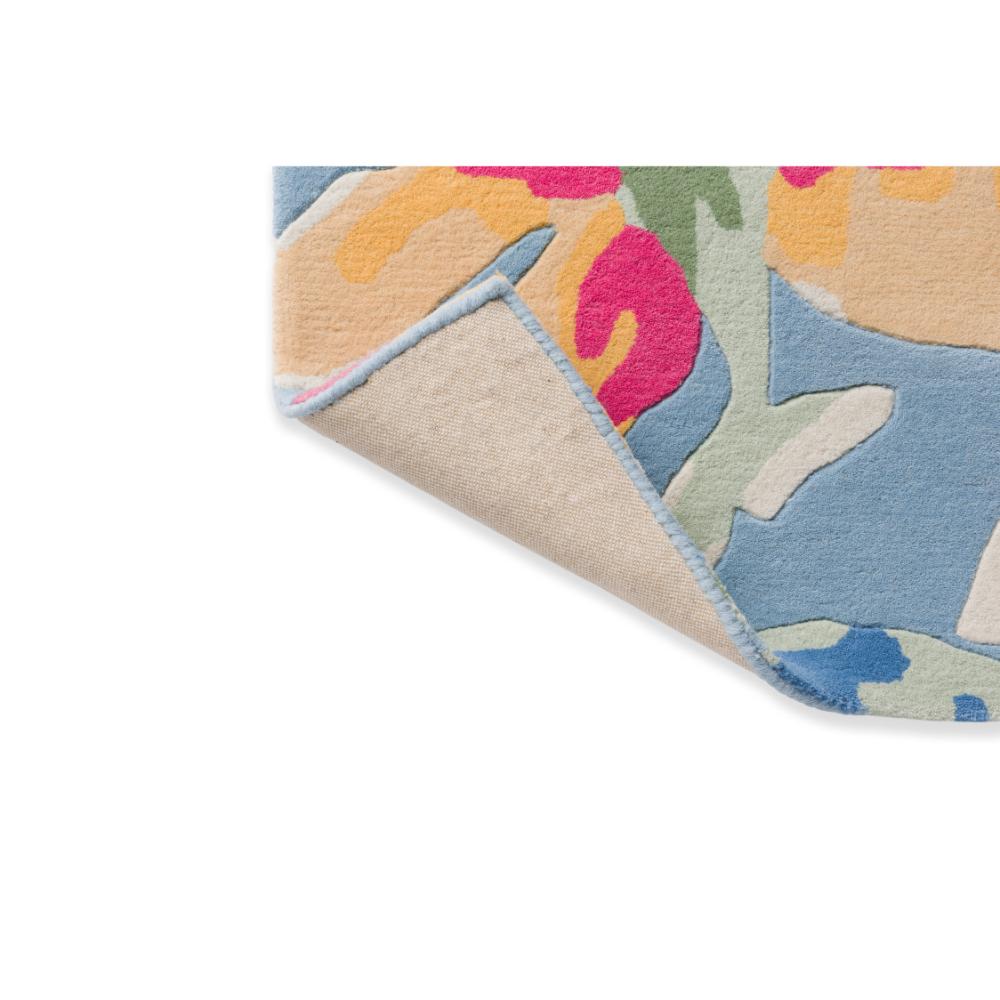 Tulips wool rug in in blue detail image - House
