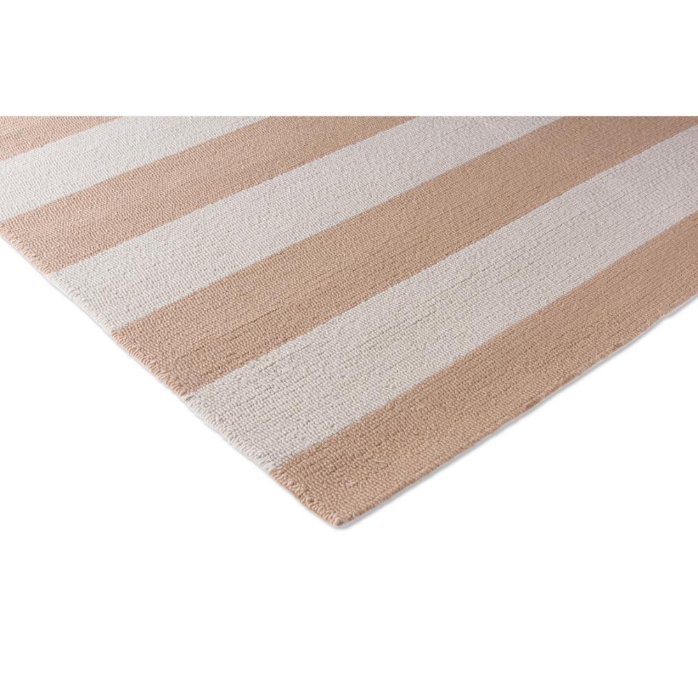 beige and white striped indoor/outdoor rug - House
