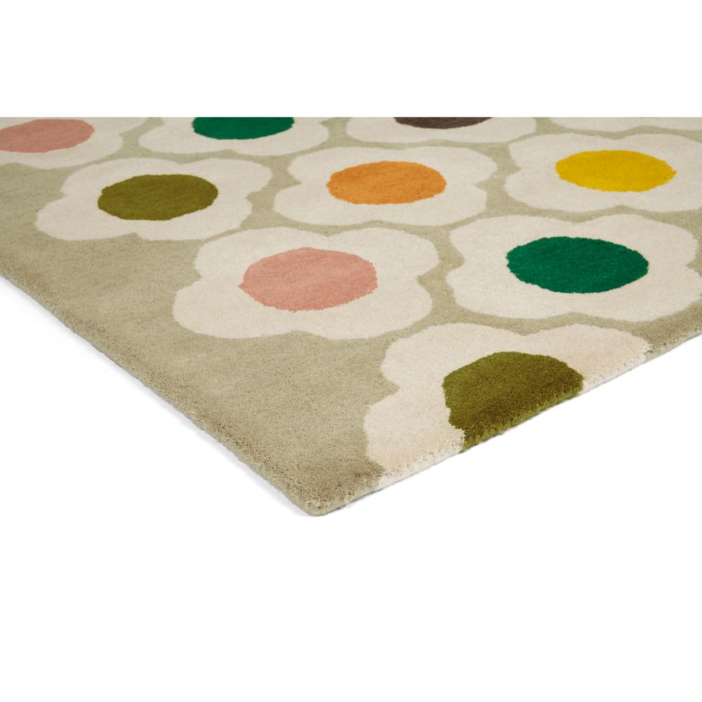Spot Flower Wool Rug Multicolour detailed image - House