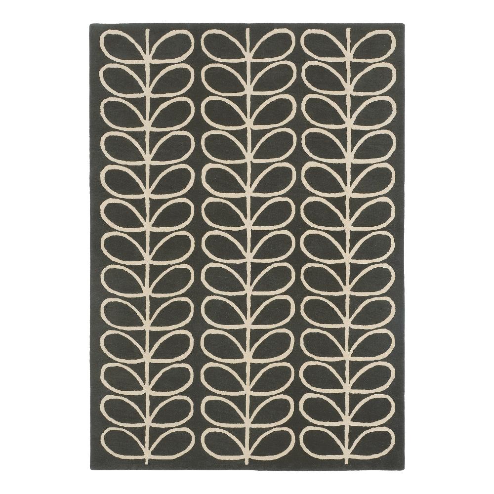 Orla Kiely Linear Stem Wool Rug Slate - House