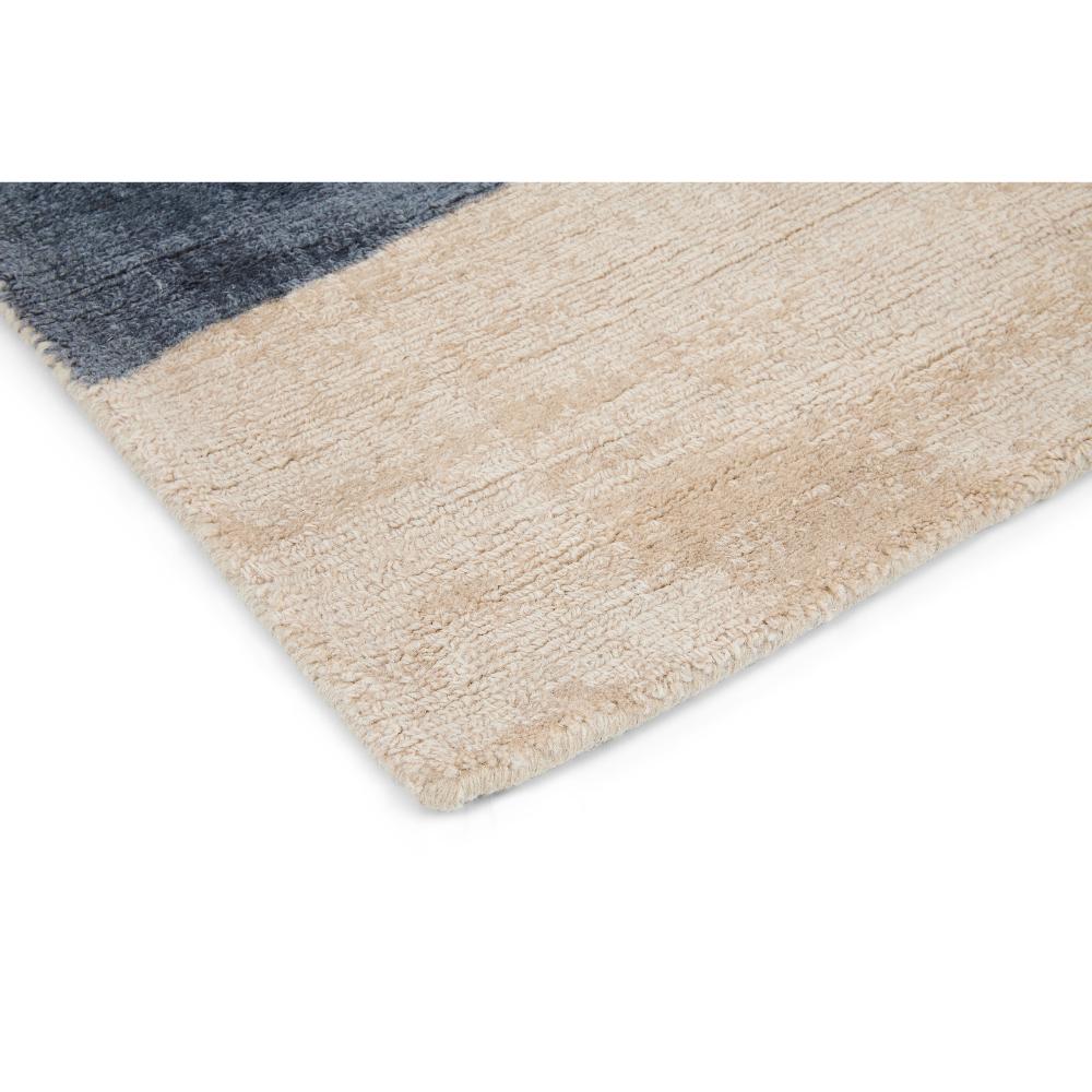 multicolour abstract blocks wool rug detailed image - House