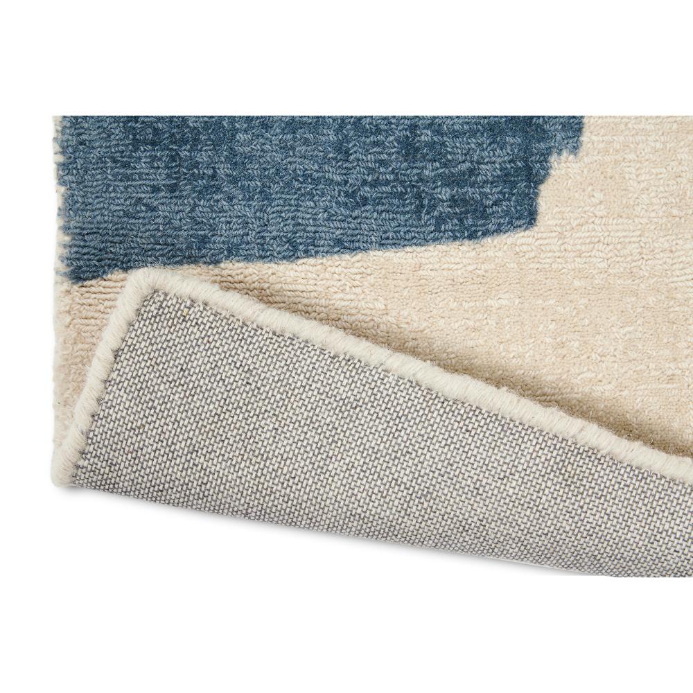 multicolour abstract blocks wool rug detailed image - House