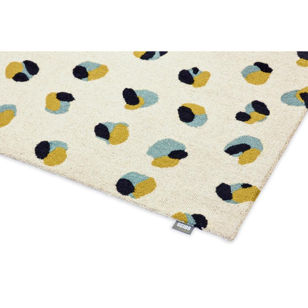 Cream Leopard Dots Wool Rug detailed image - House