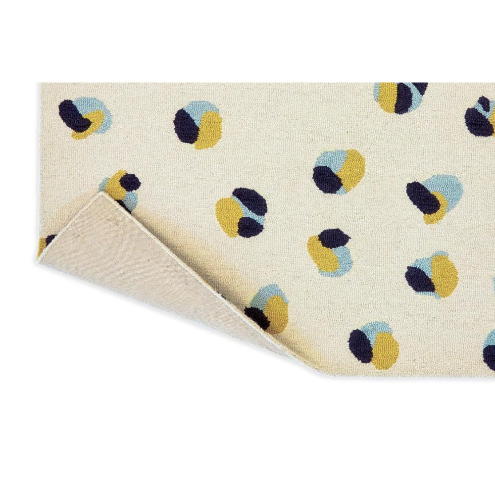 Cream Leopard Dots Wool Rug detailed image - House
