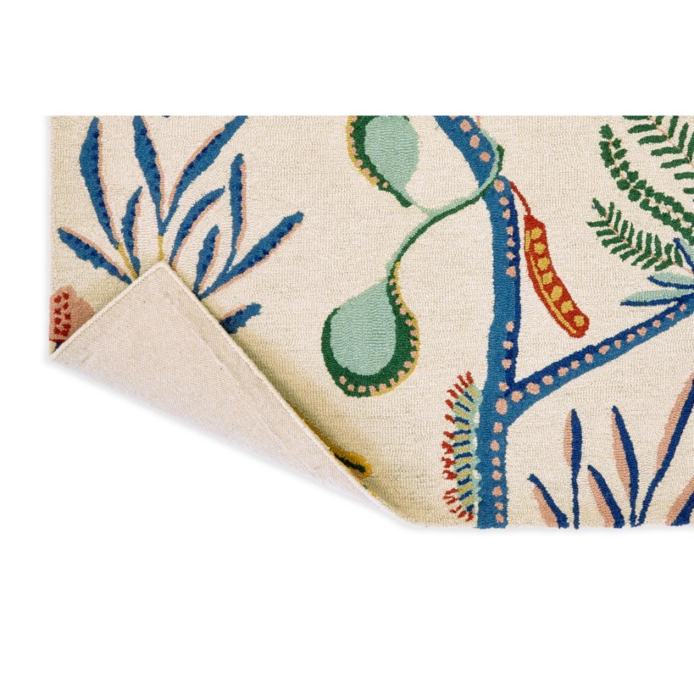 multicolour floral wool rug detailed image - House