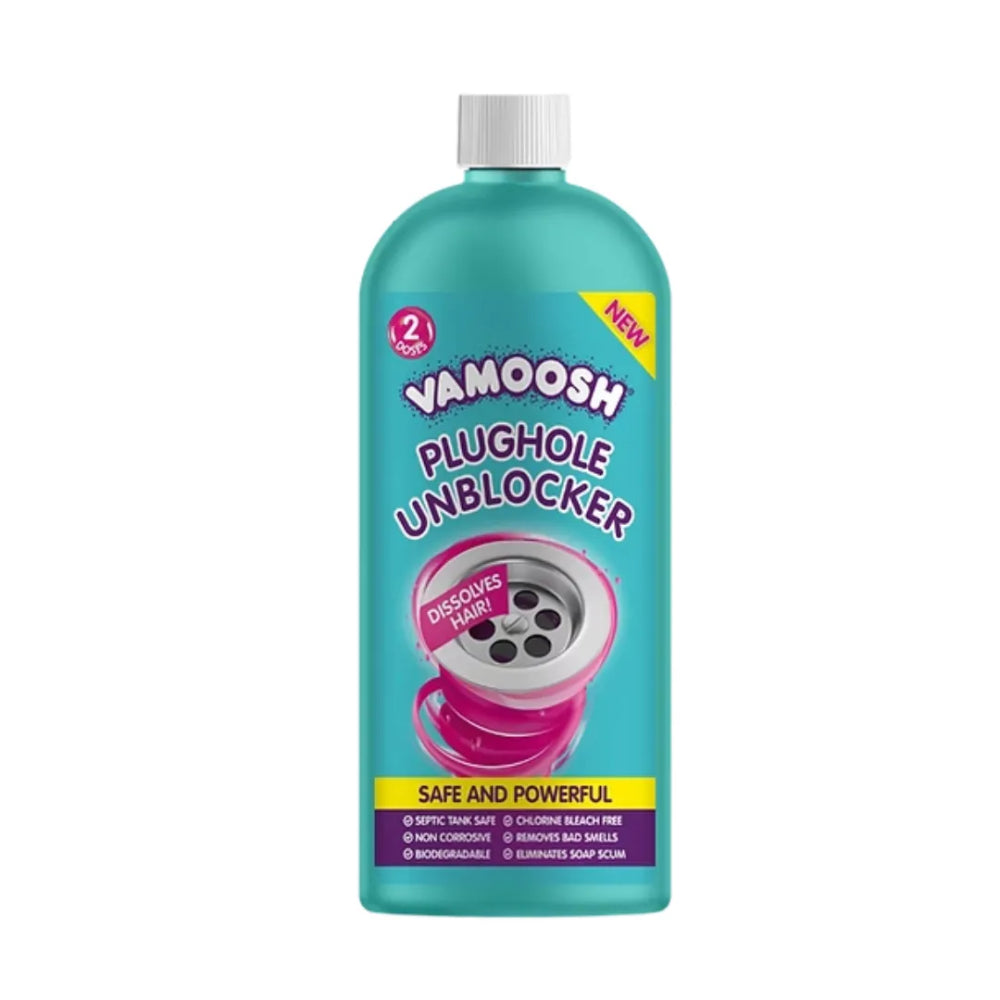 Vamoosh Plughole Unblocker 2 Pack 600ml