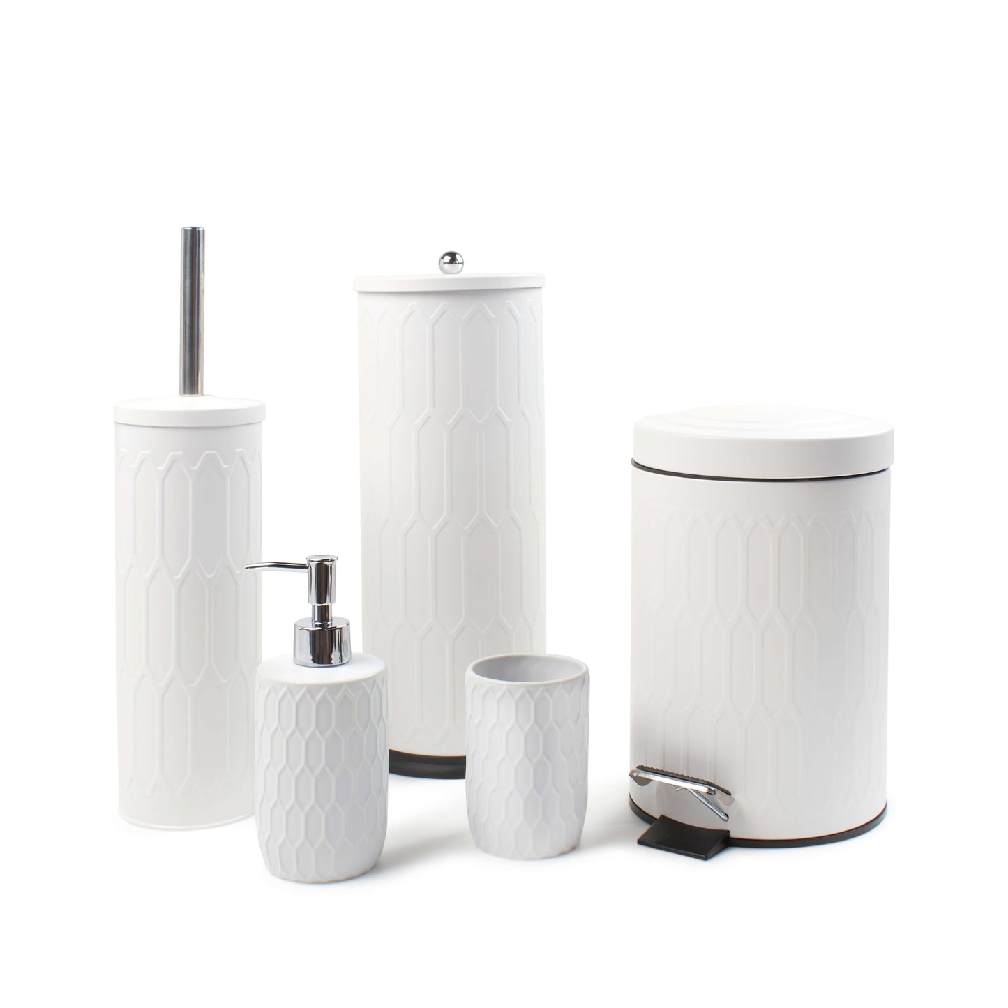 Salt & Pepper Dominic 5 Piece Bathroom Set