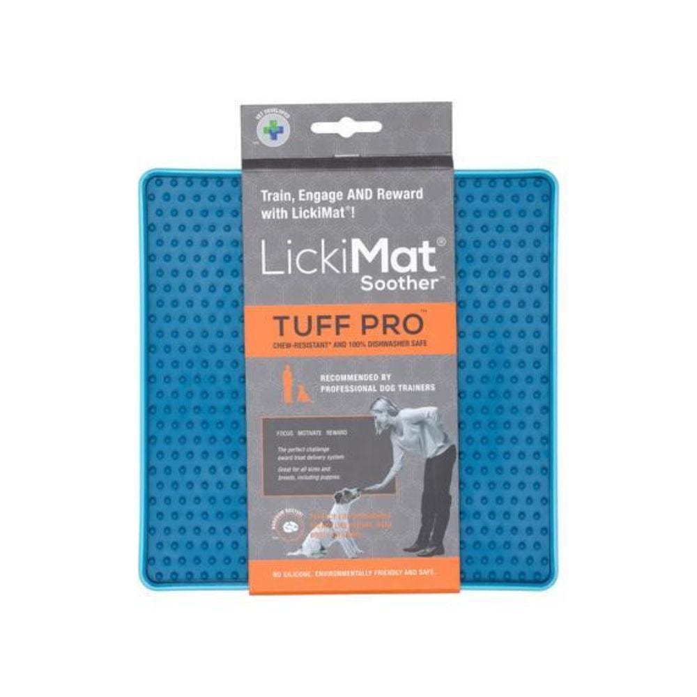 Lickimat Soother Pro Tuff Slow Feeder Mat for Dogs Turquoise