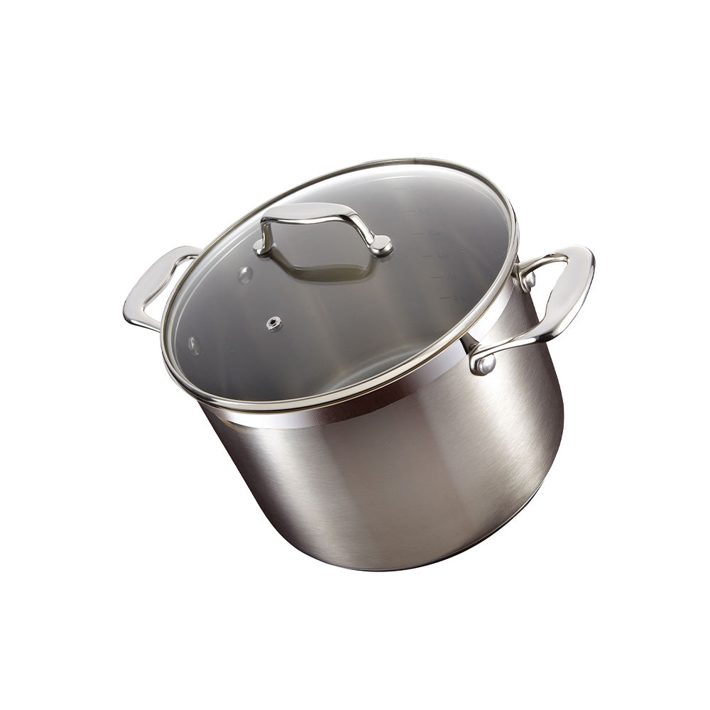 Baccarat iconiX Stainless Steel Stockpot with Lid 7.2L/24cm at House