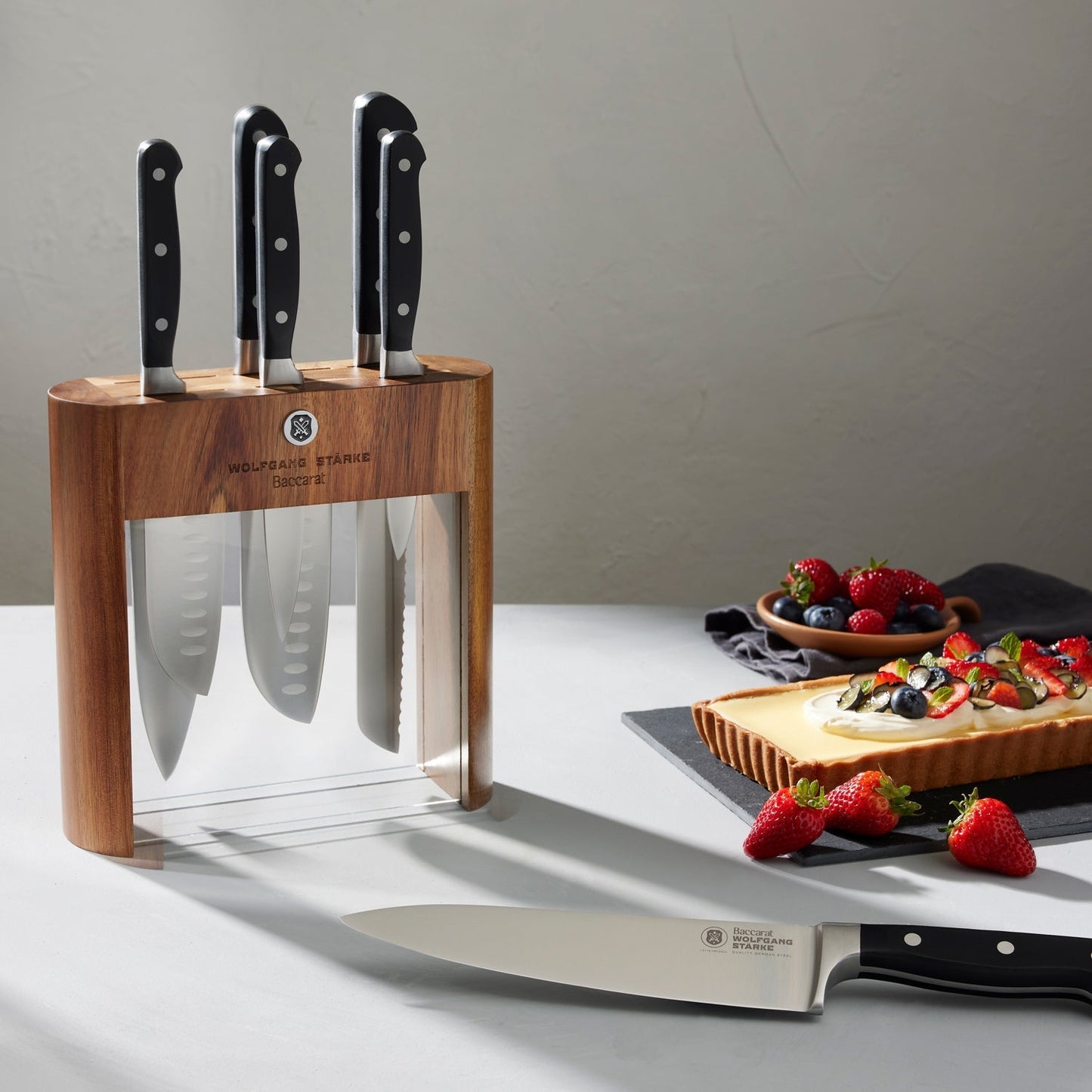 Personalisation For Baccarat Wolfgang Starke Klar Knife Block 7 Piece