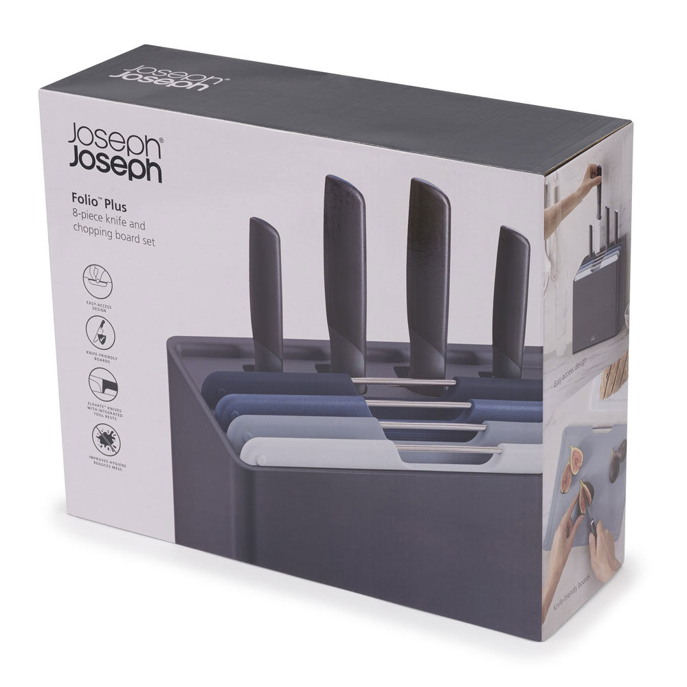 Joseph Joseph Folio Plus 8 Piece Knife & Chopping Board Set