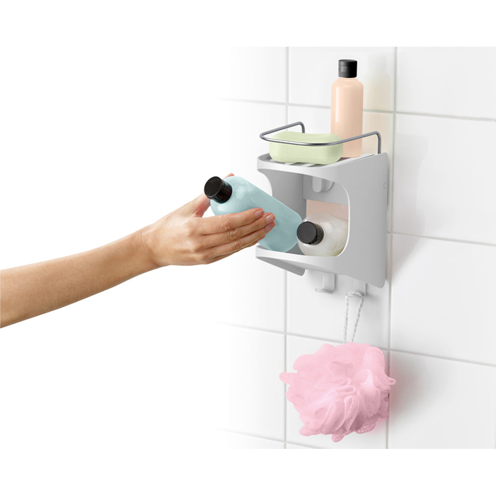 Joseph Joseph Capsule Shower Shelf White
