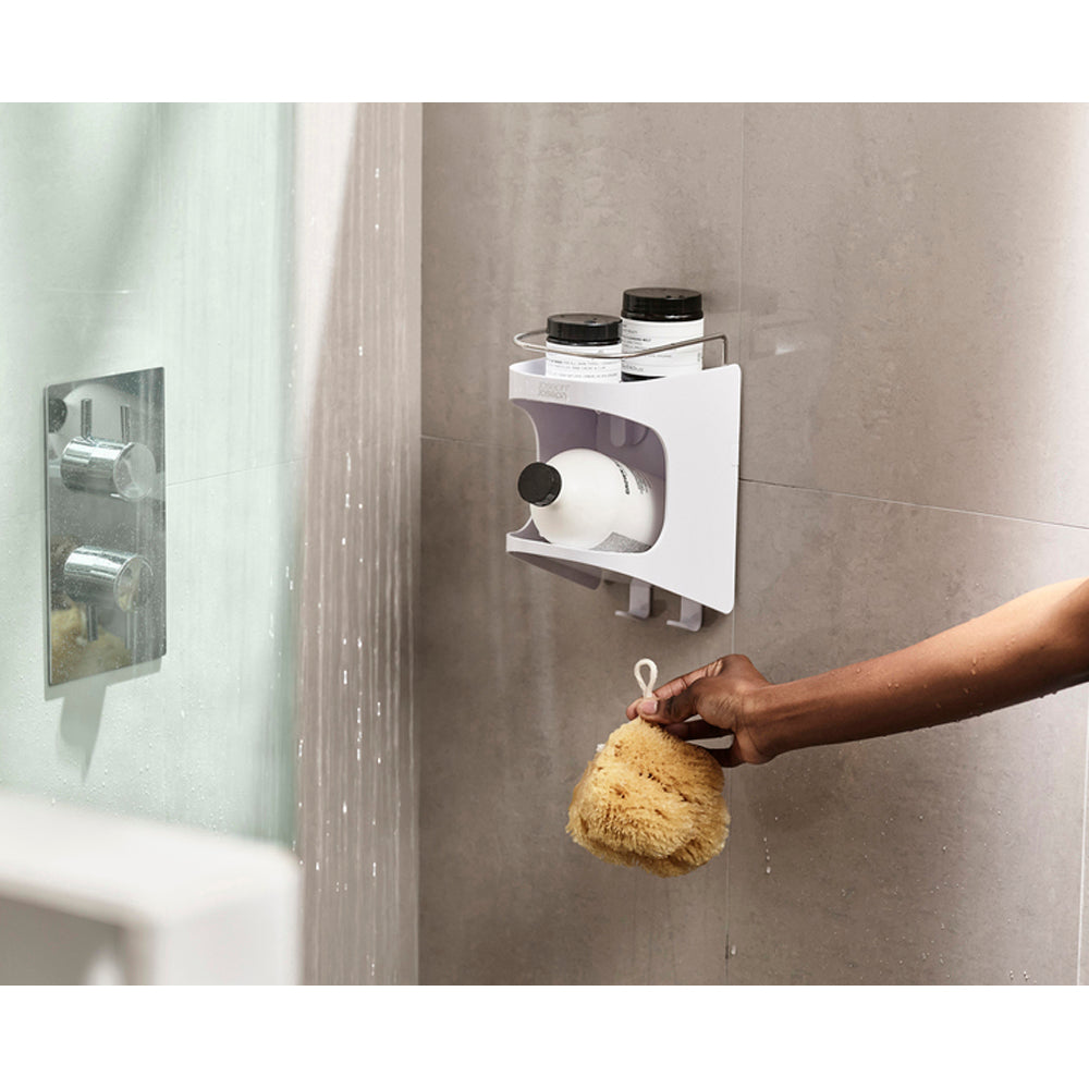 Joseph Joseph Capsule Shower Shelf White