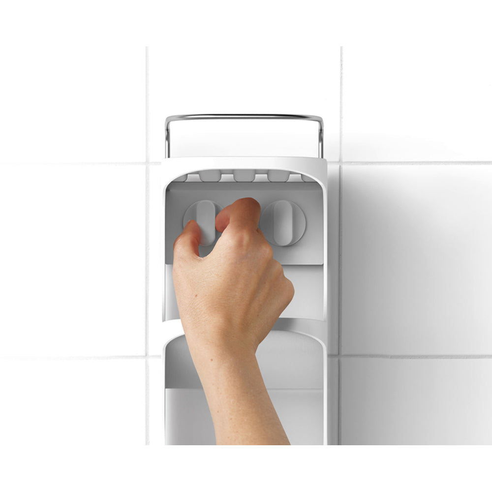 Joseph Joseph Capsule Shower Shelf White