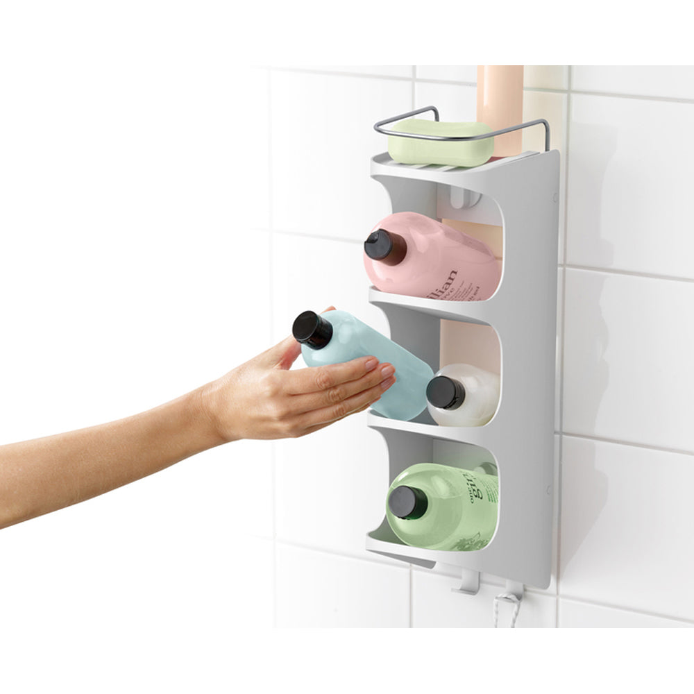 Joseph Joseph Capsule Shower Shelf White