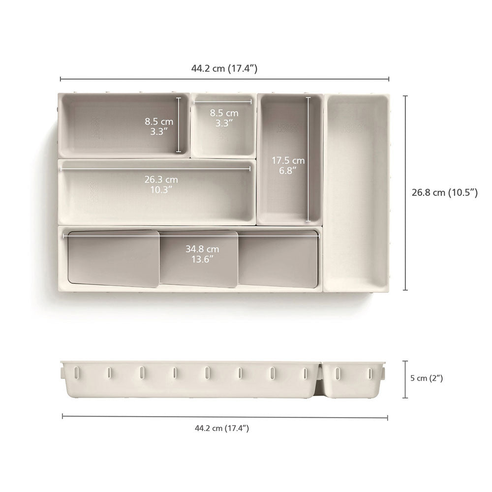 Joseph Joseph Viva 7 Piece Makeup Drawer Organiser Set
