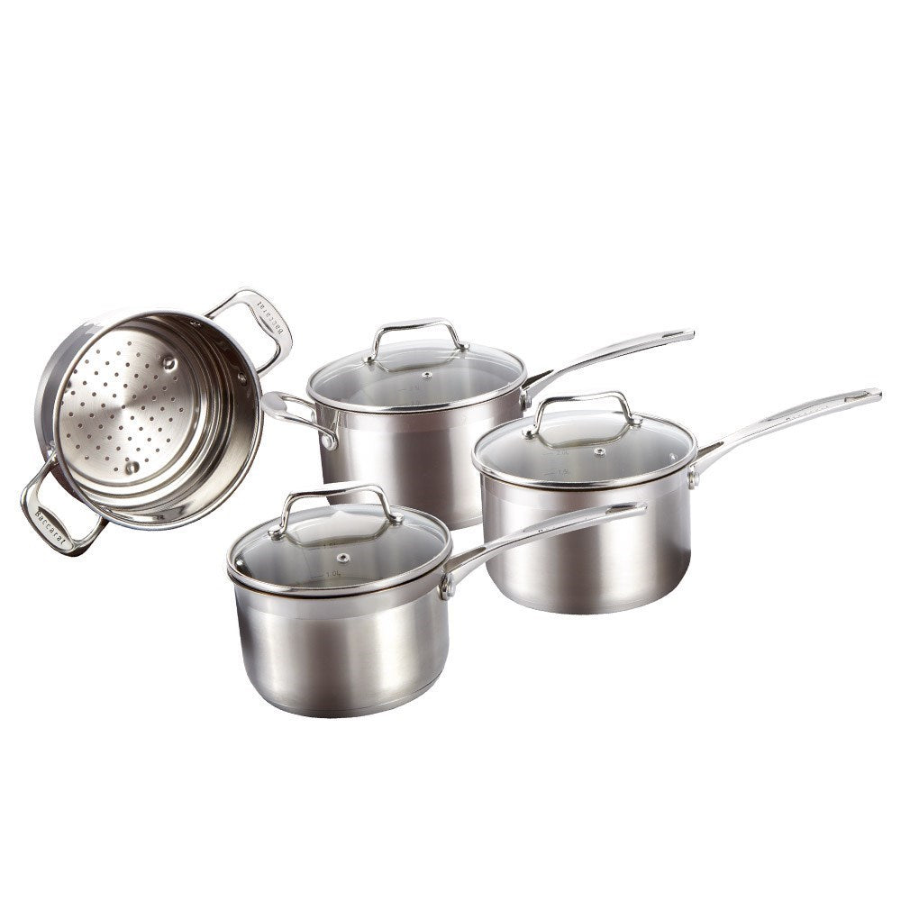 Baccarat iconiX 4 Piece Stainless Steel Cookware Set at House